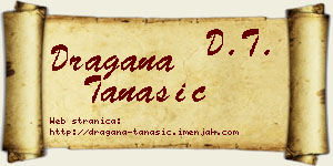 Dragana Tanasić vizit kartica